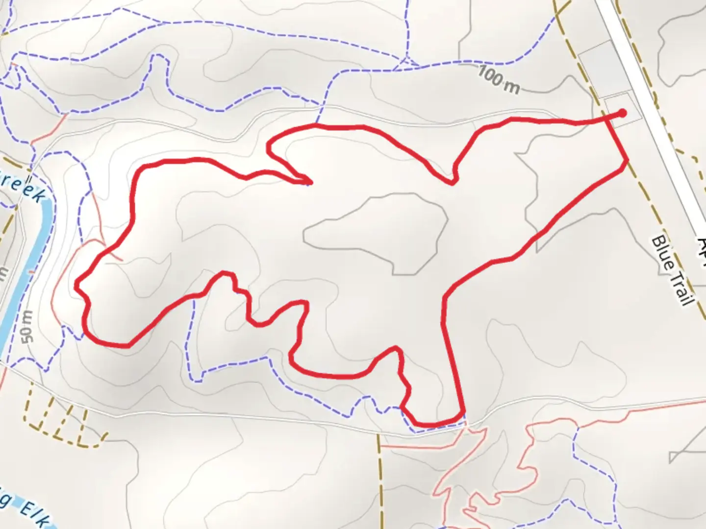 An image depicting the trail Green Loop Trail and its surrounding area.