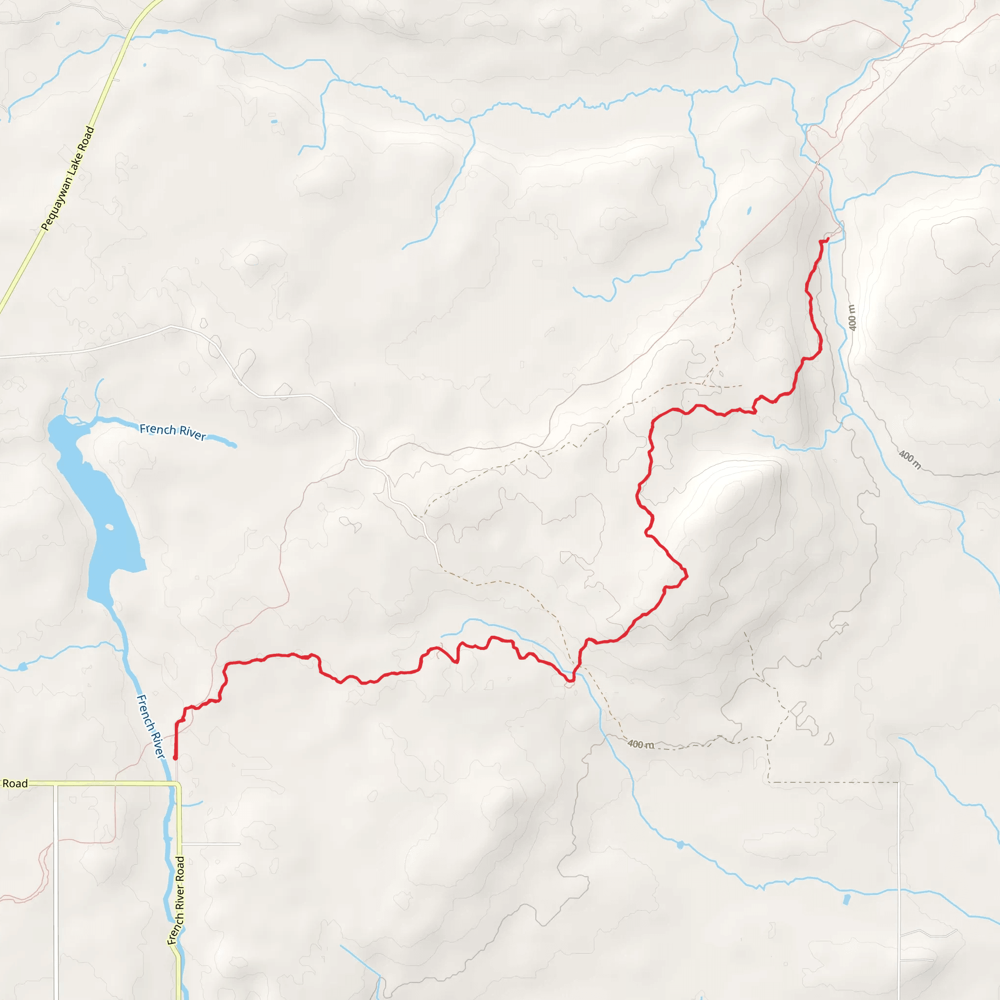 Superior Hiking Trail to Sucker River Campsite mobile static map
