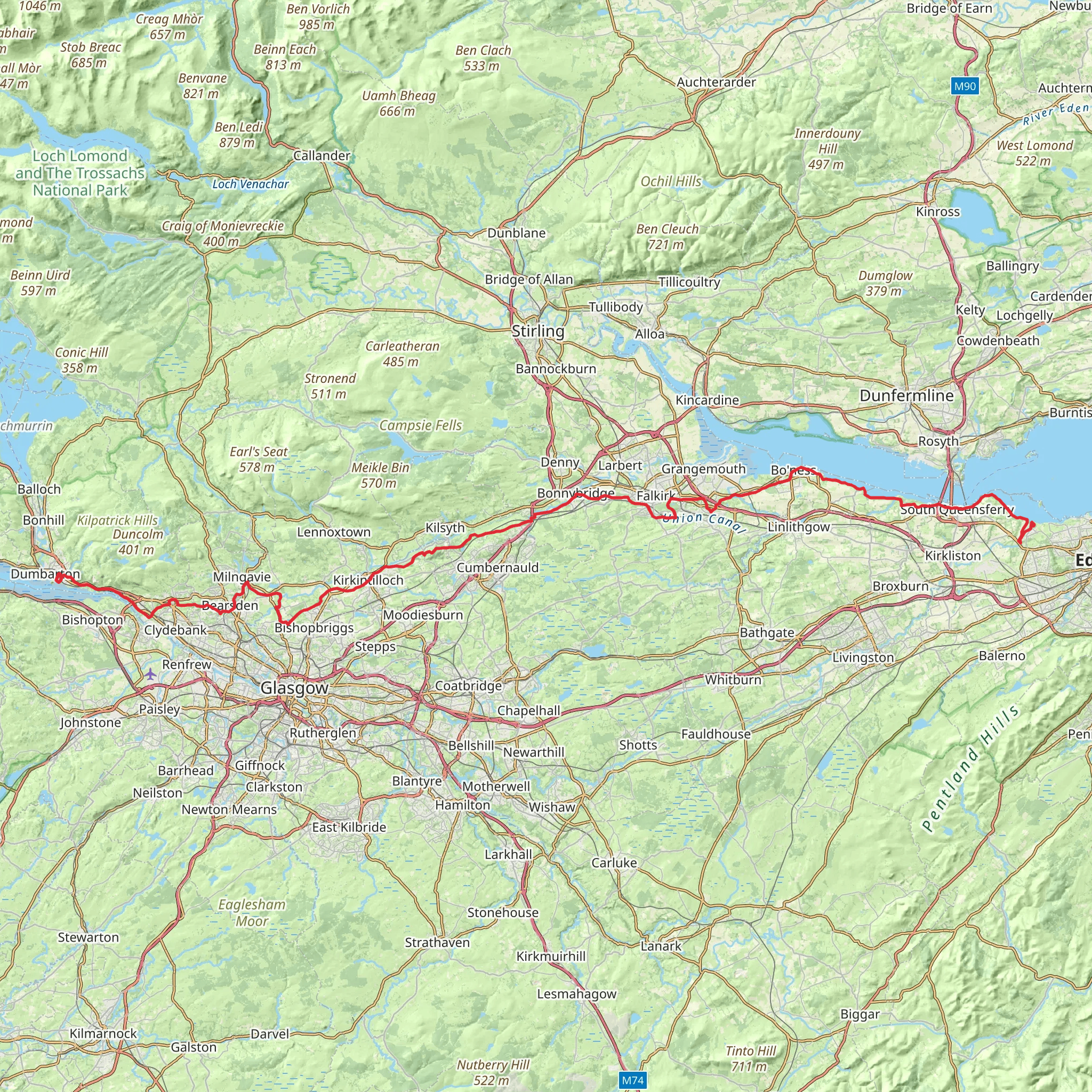 Antonine Trail mobile static map