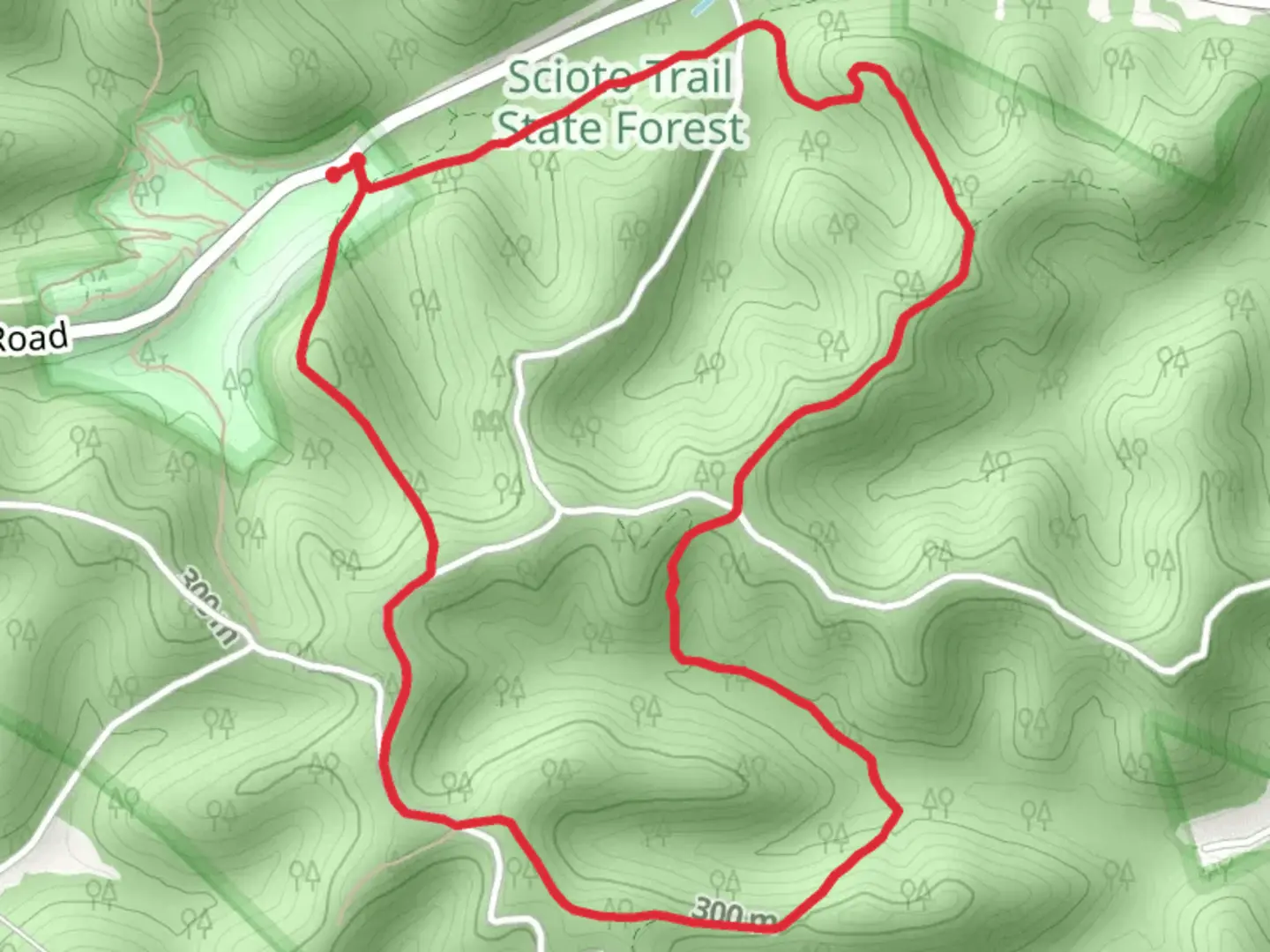 An image depicting the trail Buckeye Trail and Estep Hollow Loop and its surrounding area.