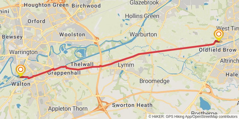 Trans Pennine Trail stage 14 Map
