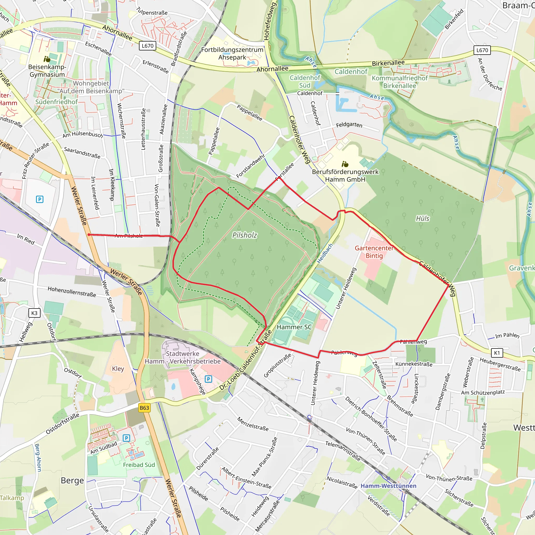 Pilsholz Loop mobile static map