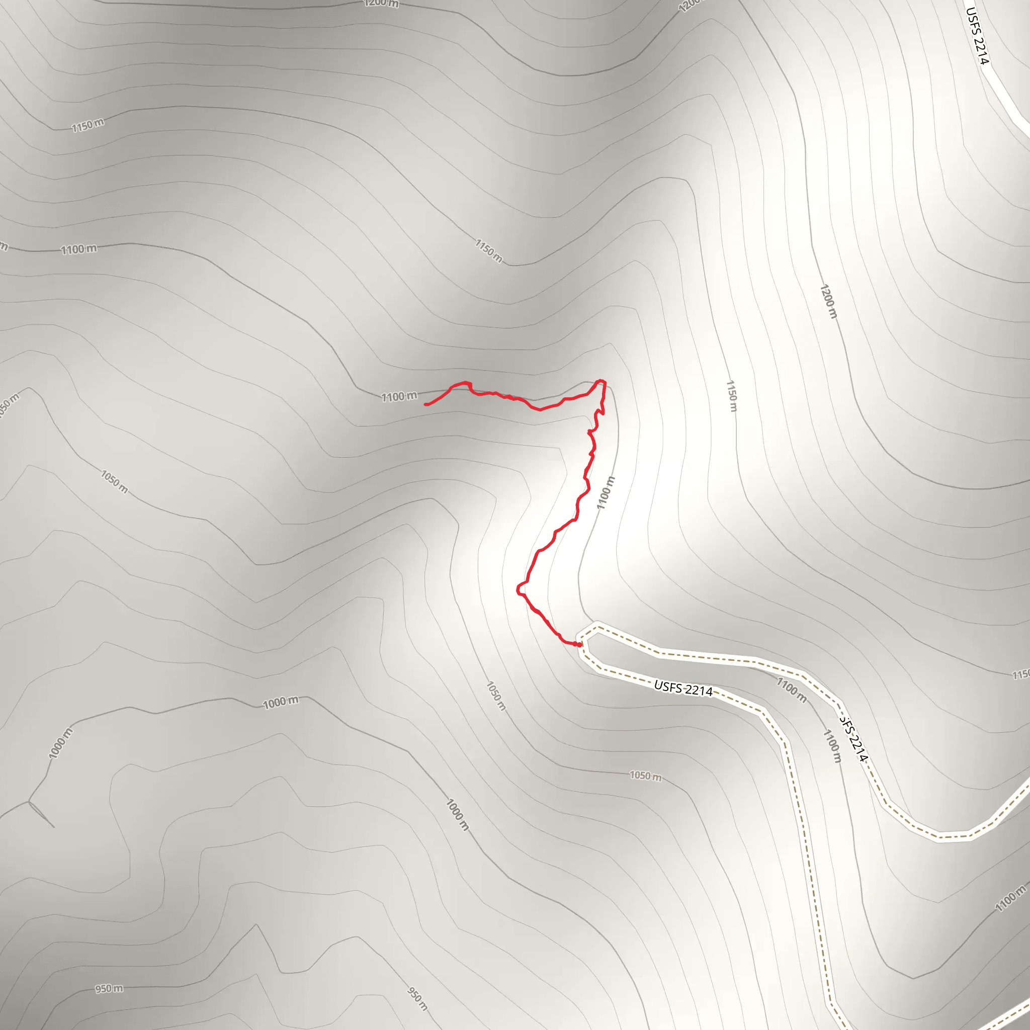 Marten Creek Bay Overlook Trail mobile static map
