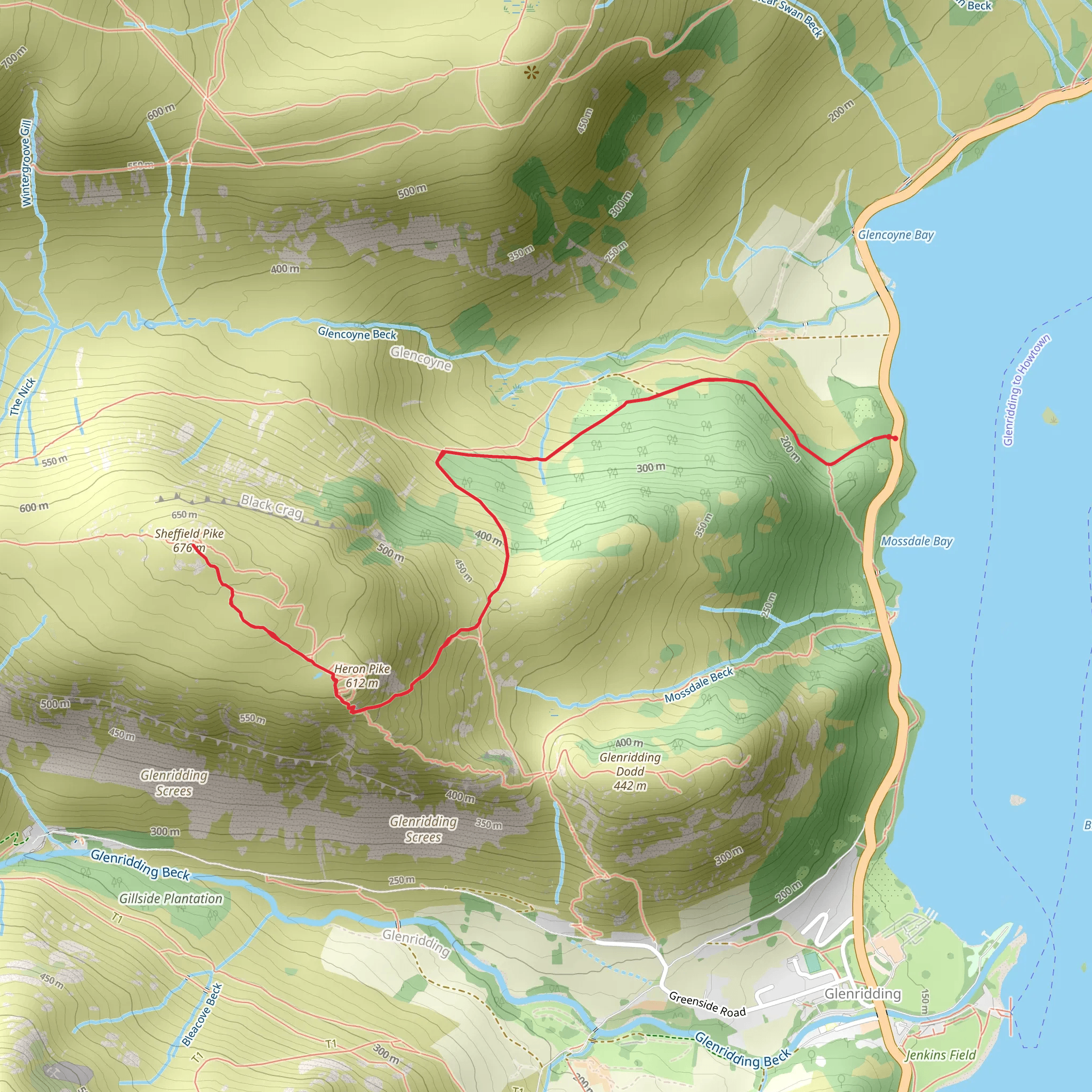 Sheffield Pike mobile static map