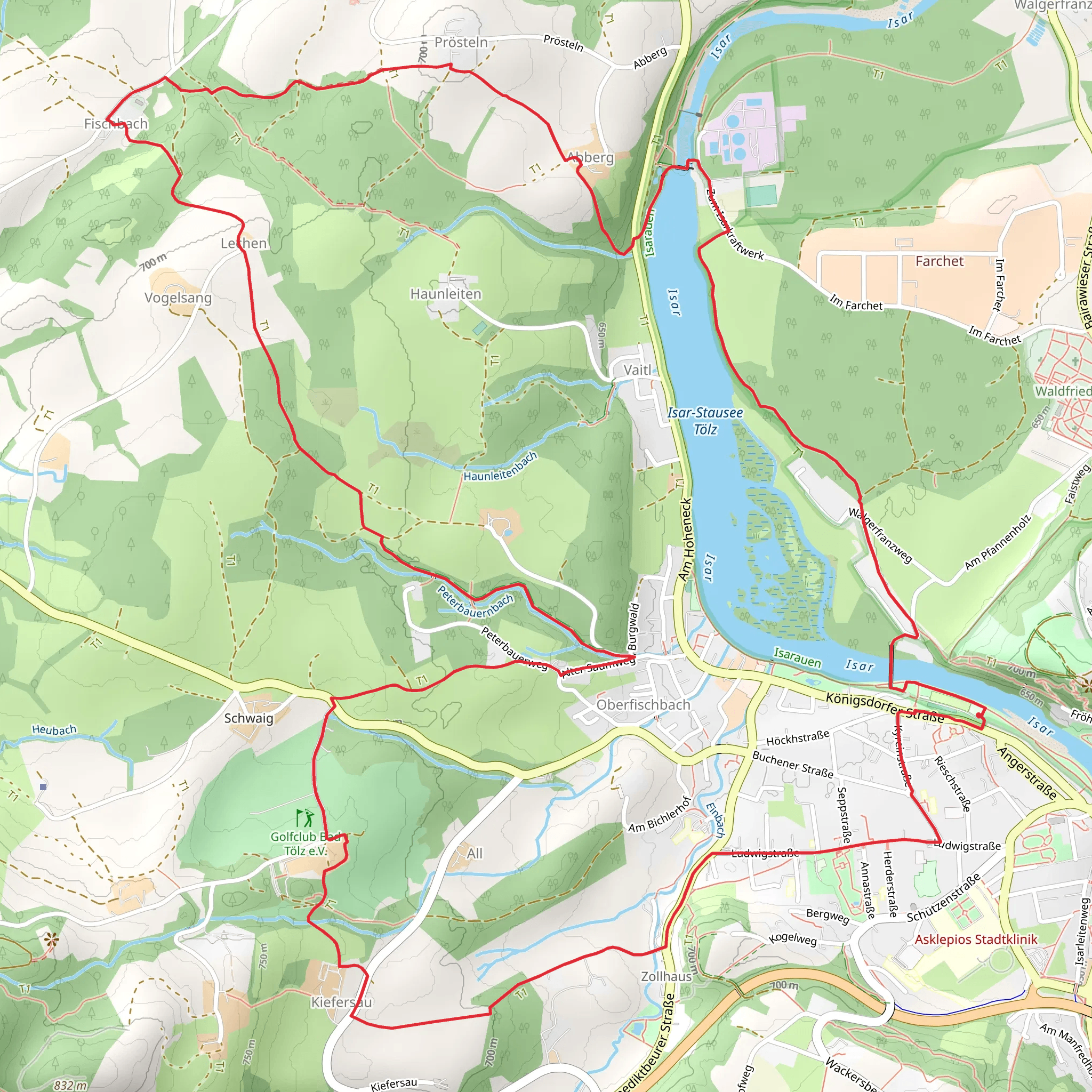 Isar via Walgerfranzweg mobile static map