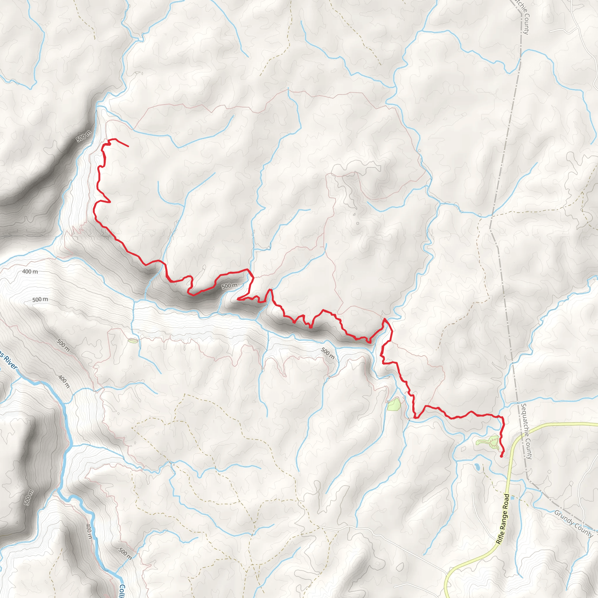 Hobb's Cabin via Savage Day Loop mobile static map