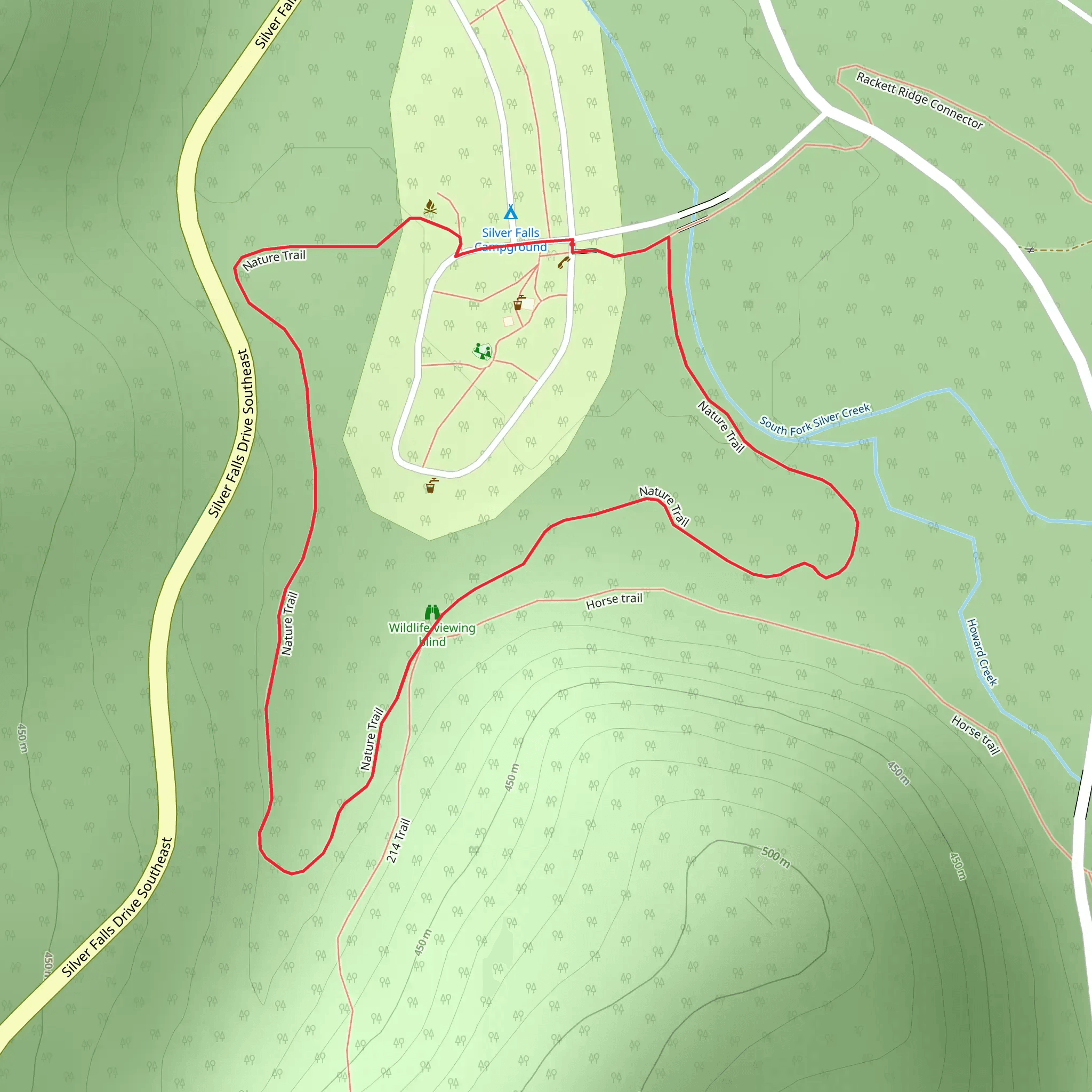 Nature Loop Trail mobile static map
