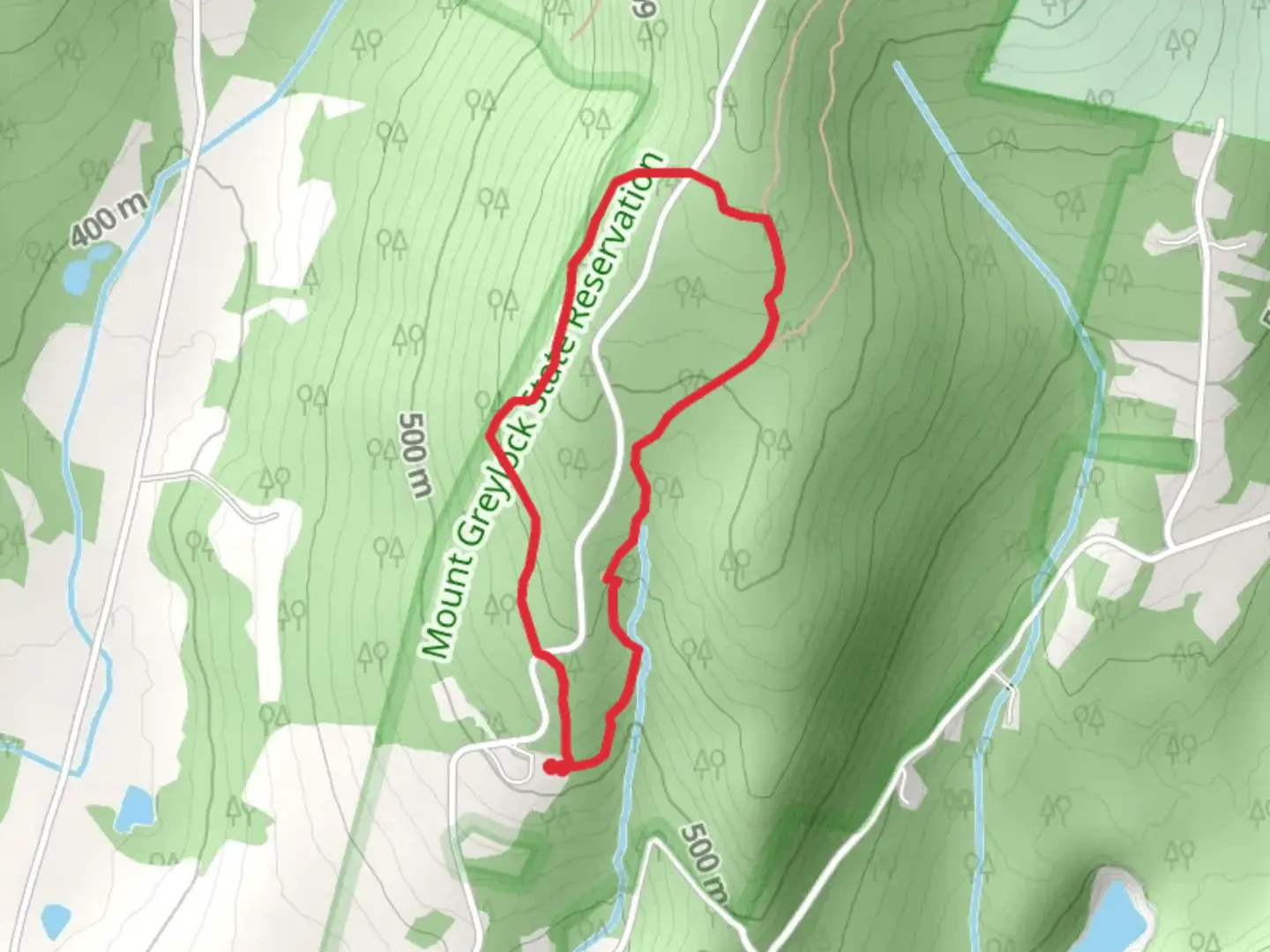 An image depicting the trail Bradley Farm Loop Trail and its surrounding area.