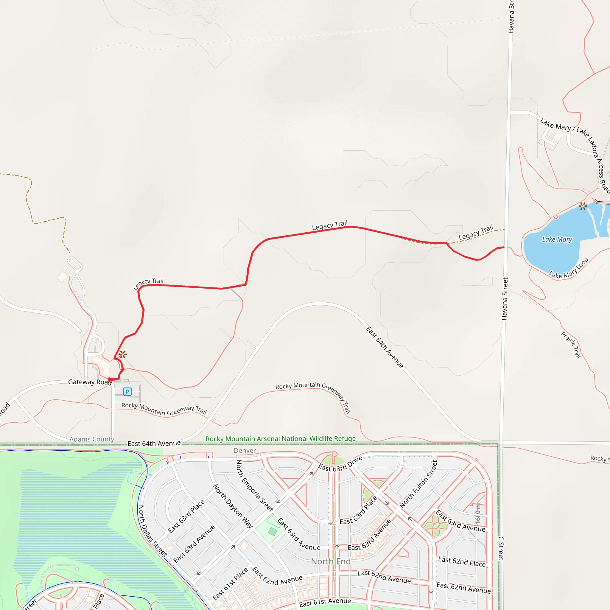 Legacy Trail mobile static map