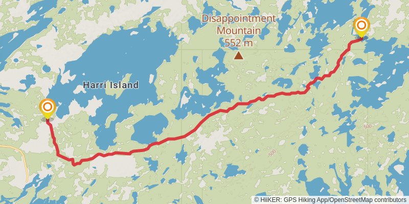 North Country Trail - Minnesota stage 36 Map