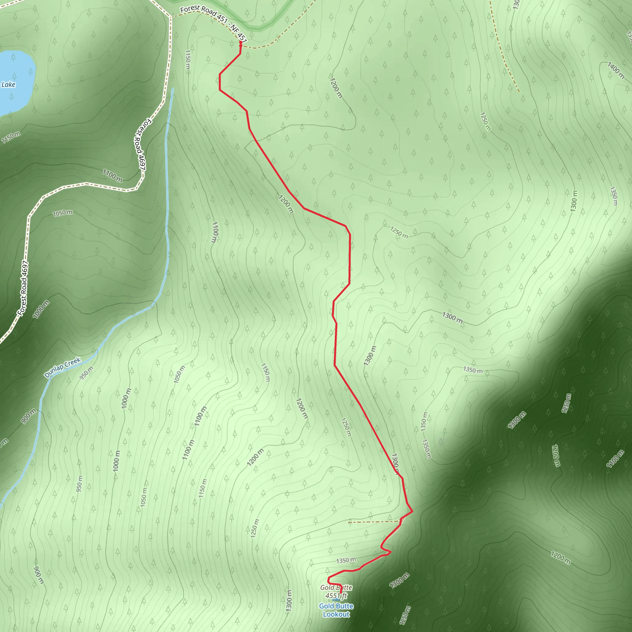 Gold Butte mobile static map