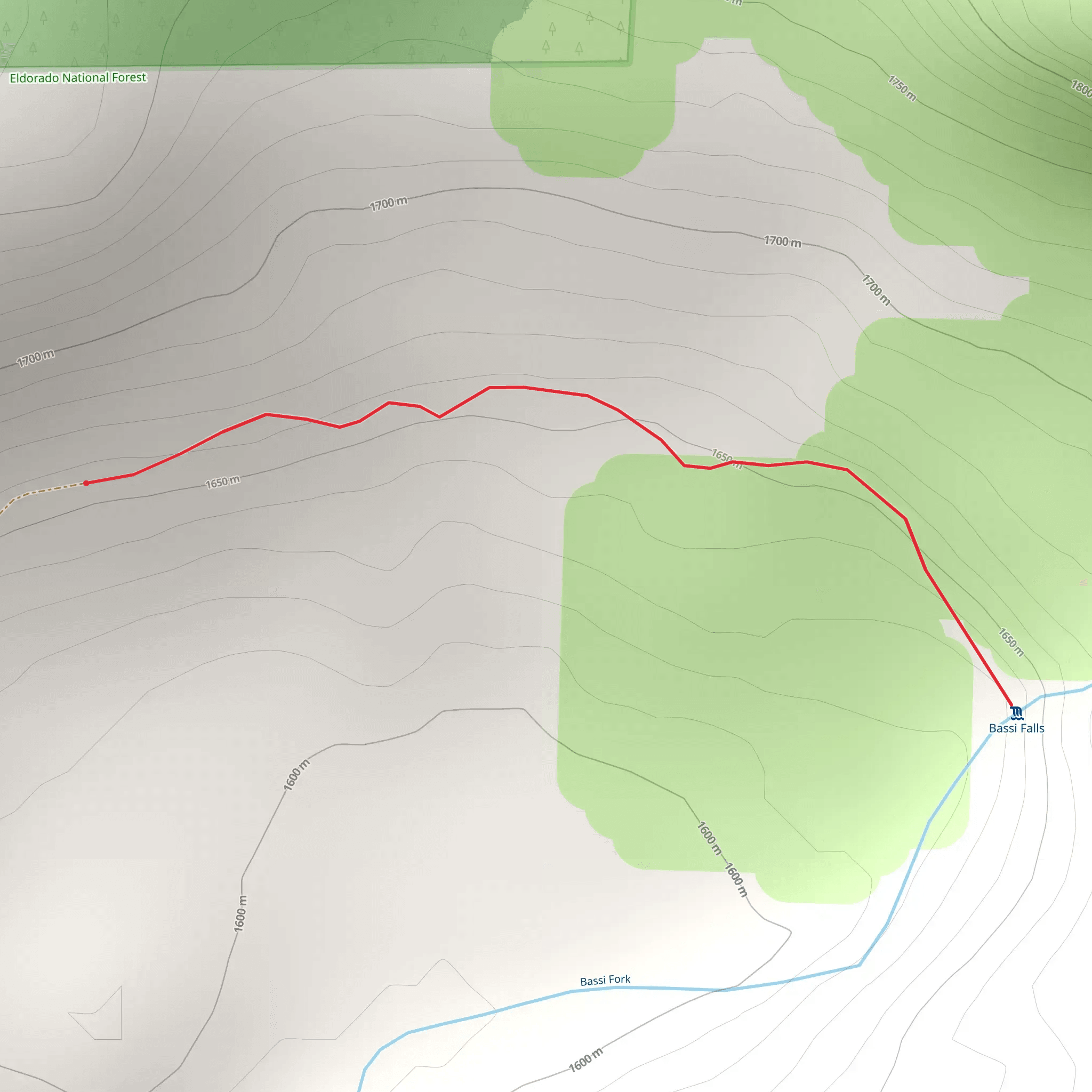 Bassi Fork mobile static map