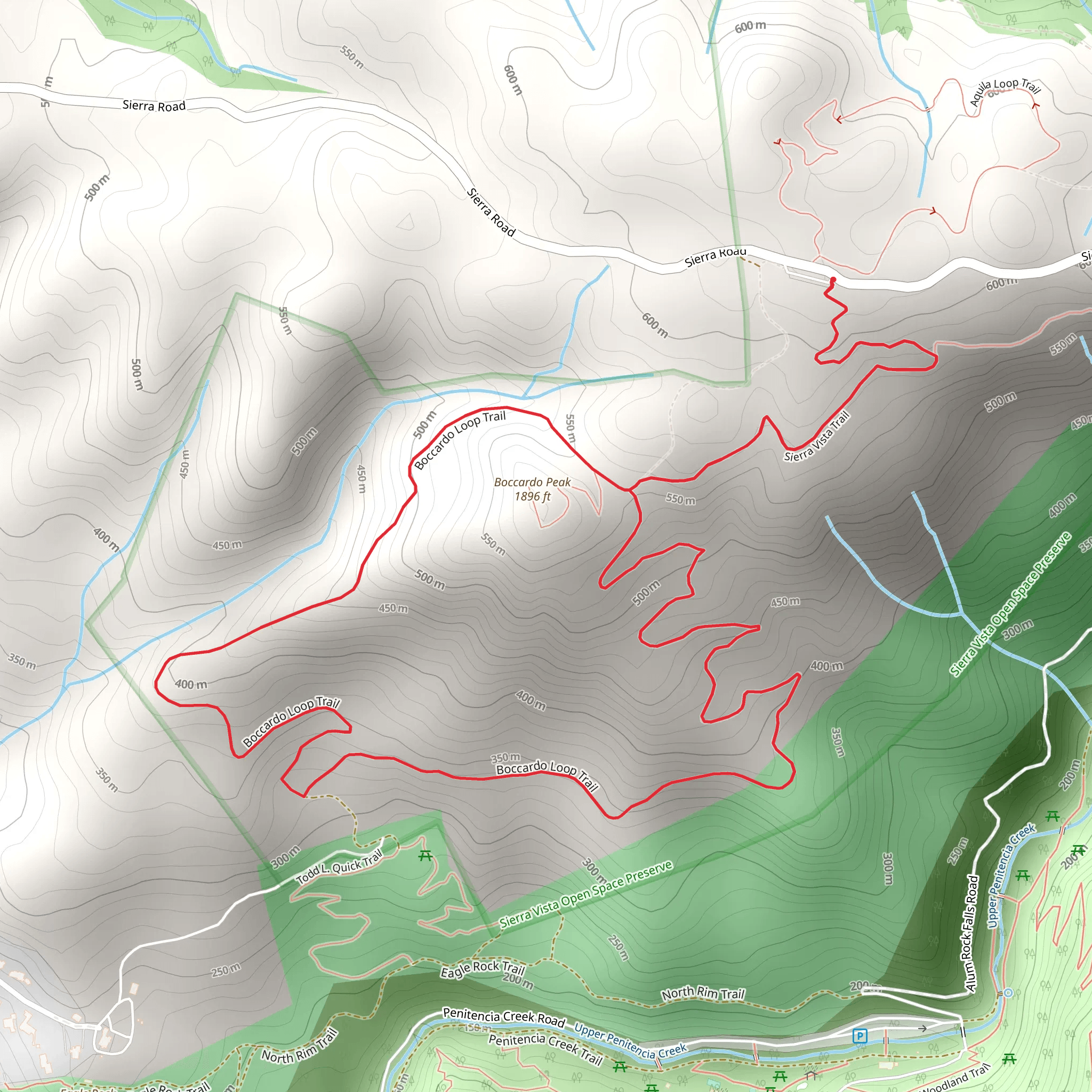 Boccardo Loop Trail mobile static map