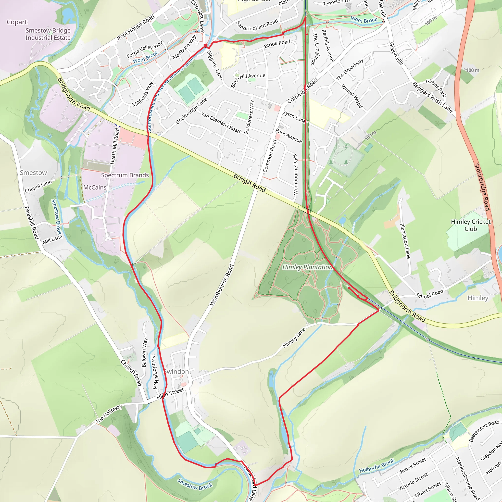 Himley Planation mobile static map