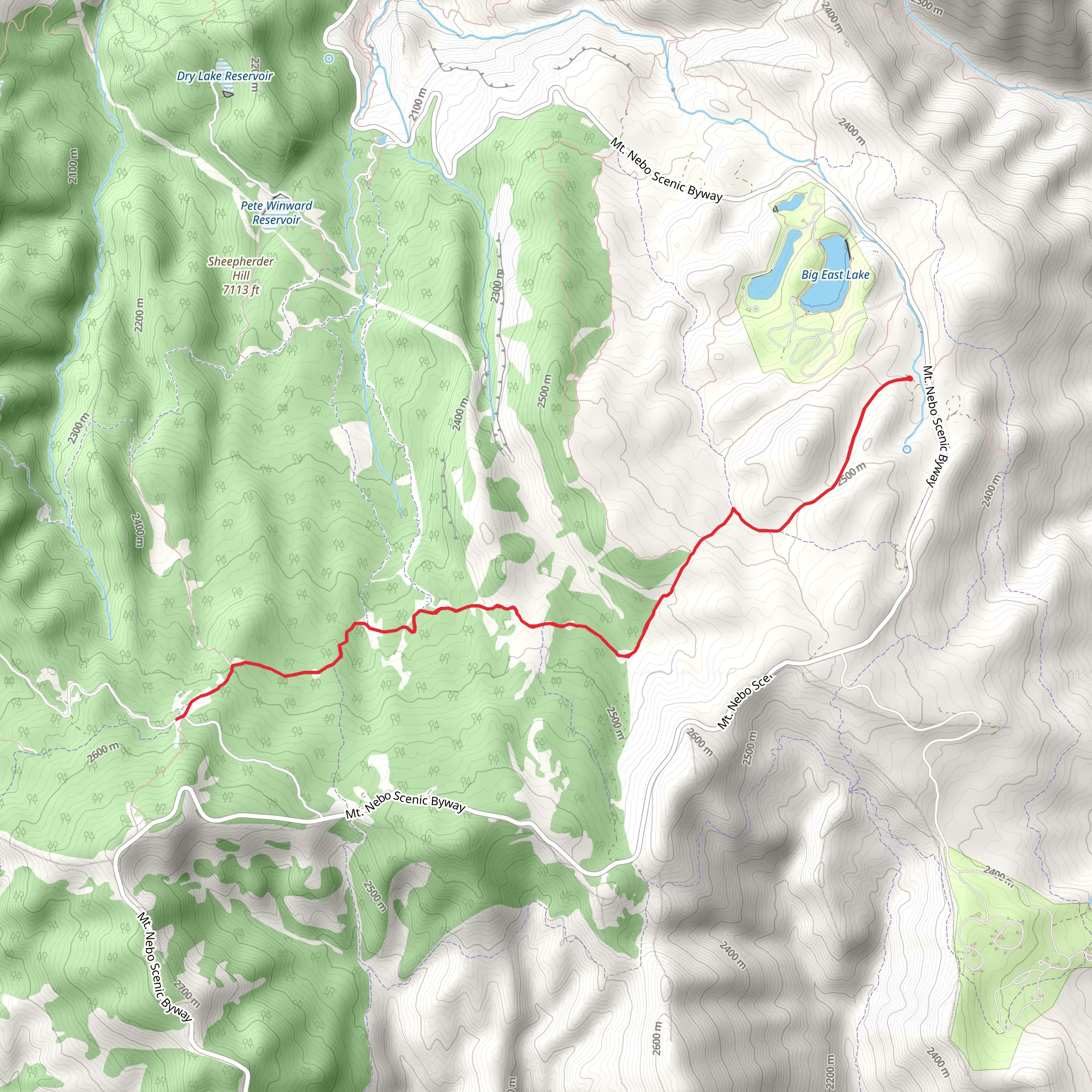 Rock Springs Trail mobile static map