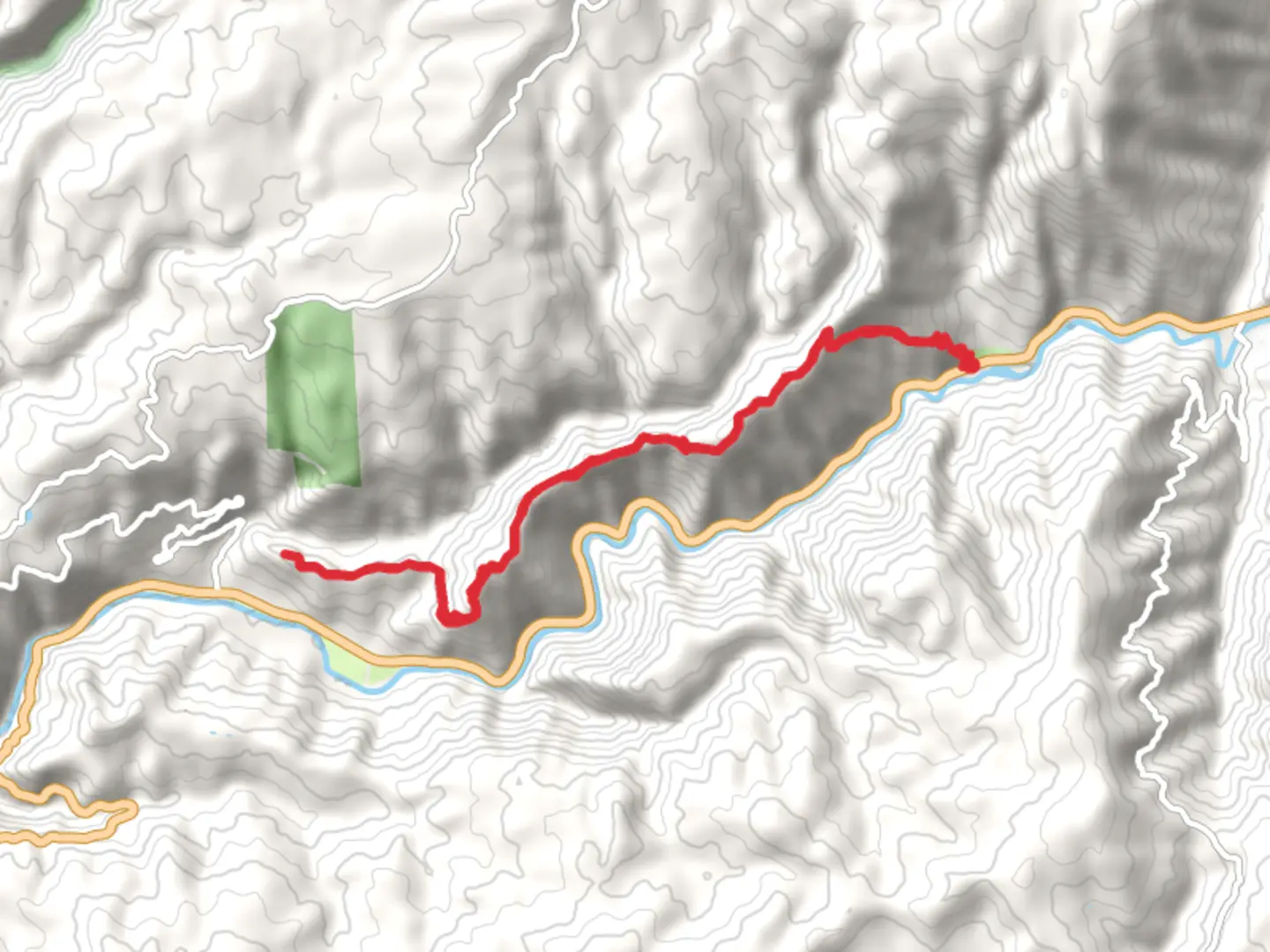 An image depicting the trail Fiddle Creek Ridge Trail and its surrounding area.