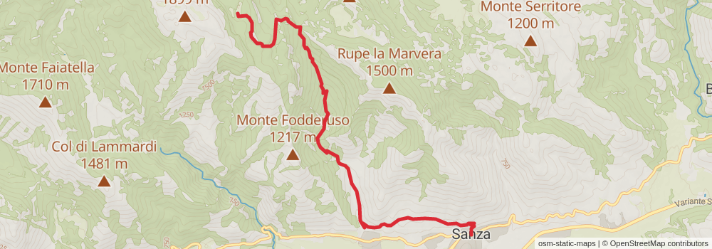Sentiero Italia - Calabria Section stage 22 Map