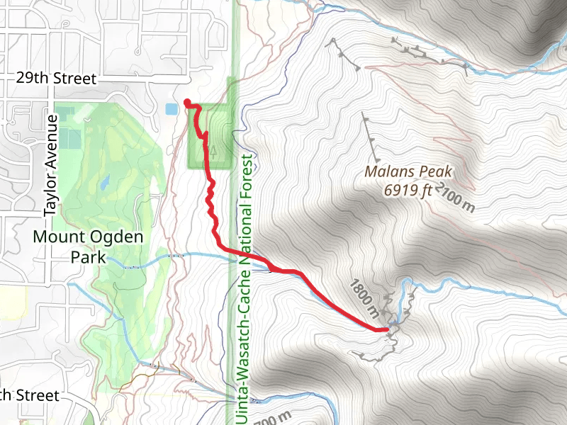 Waterfall Canyon Trail