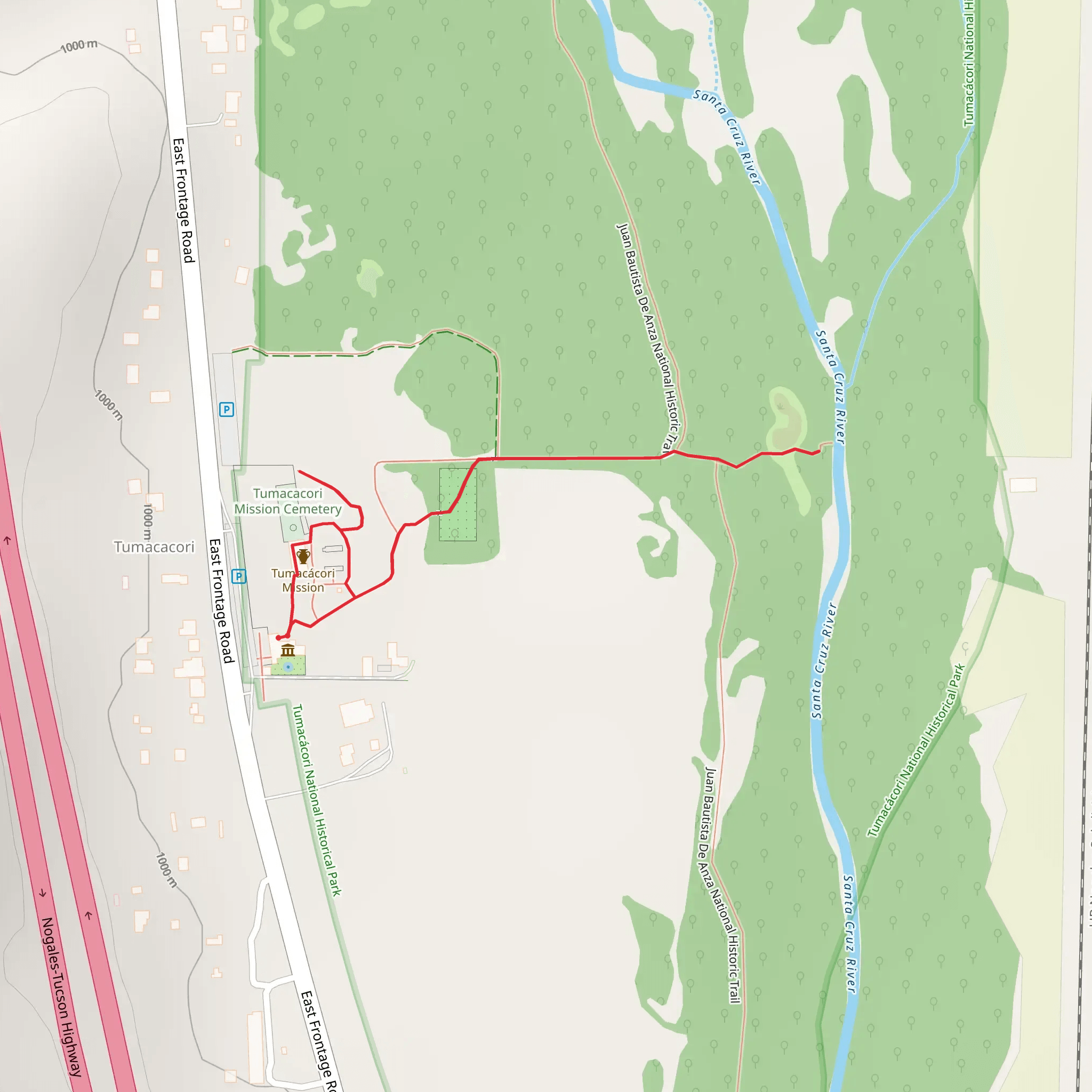 Juan Bautista De Anza Trail mobile static map