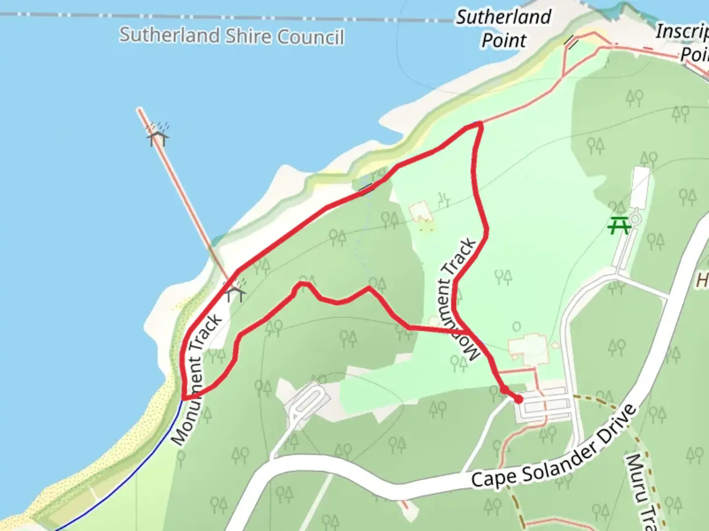 An image depicting the trail Burrawang Walk and its surrounding area.