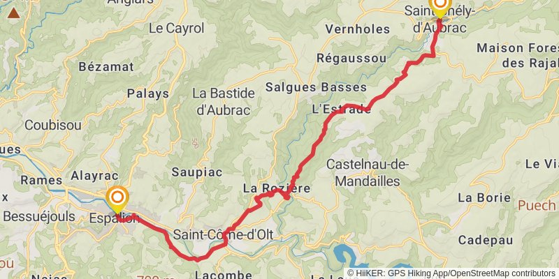 GR 65 stage 7 Map