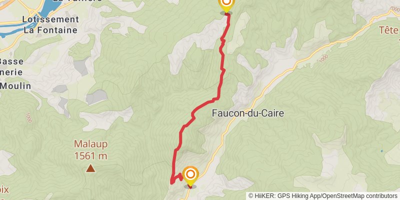 Camino Claviere-Candanchu via Arles alt 3 Map