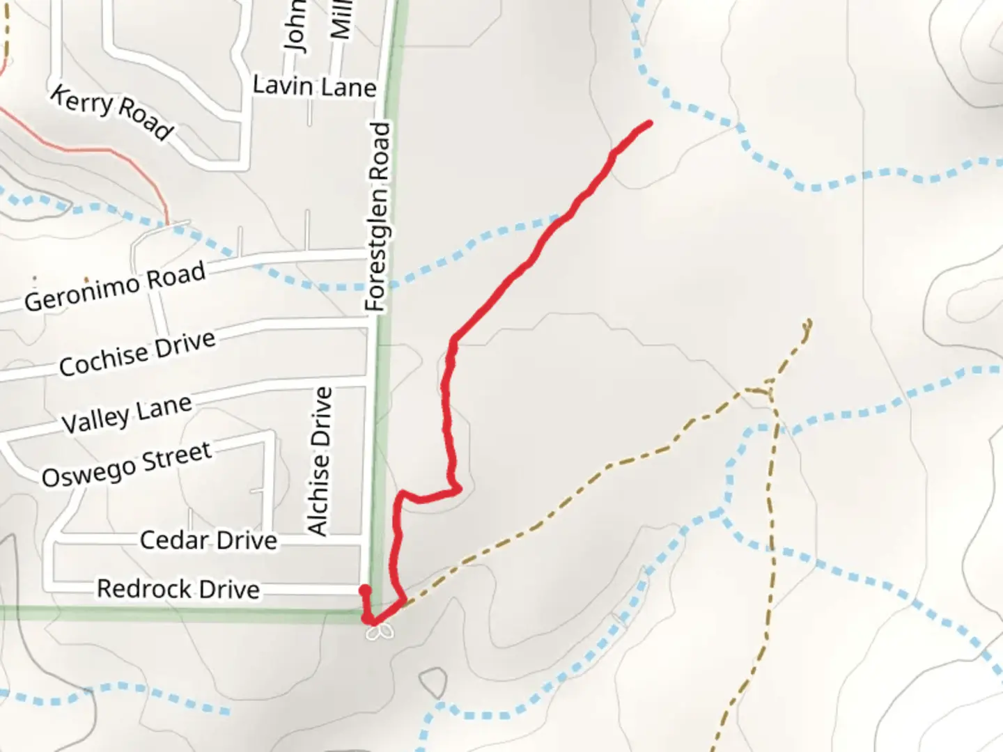 An image depicting the trail Cedar Knoll Trail and its surrounding area.
