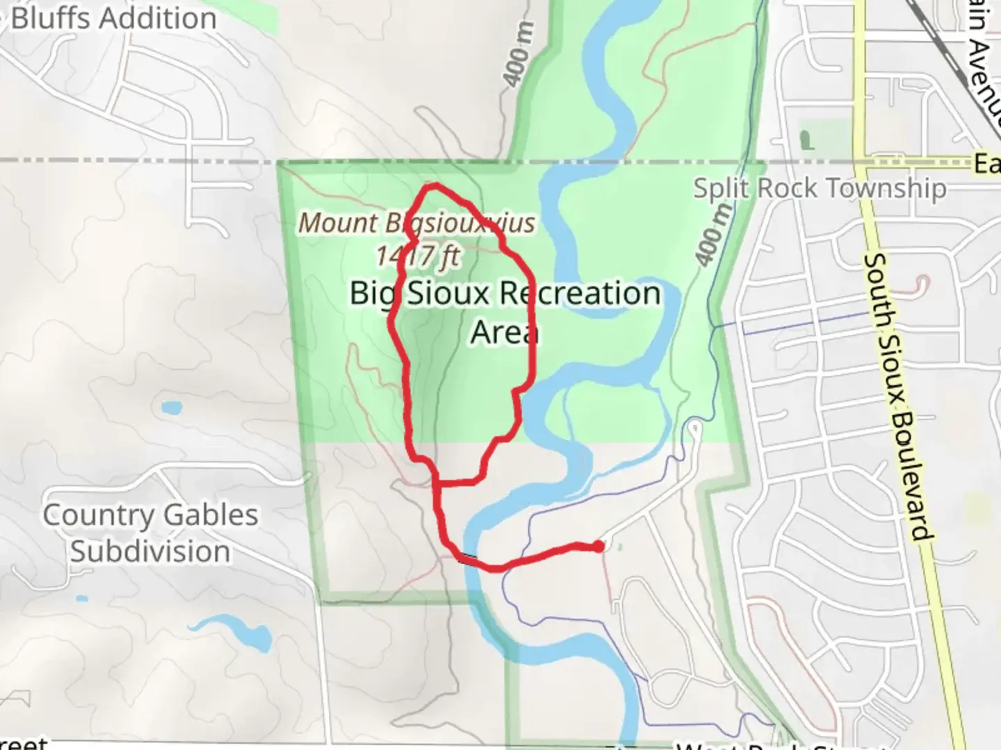 An image depicting the trail Prairie Vista Loop Trail and its surrounding area.