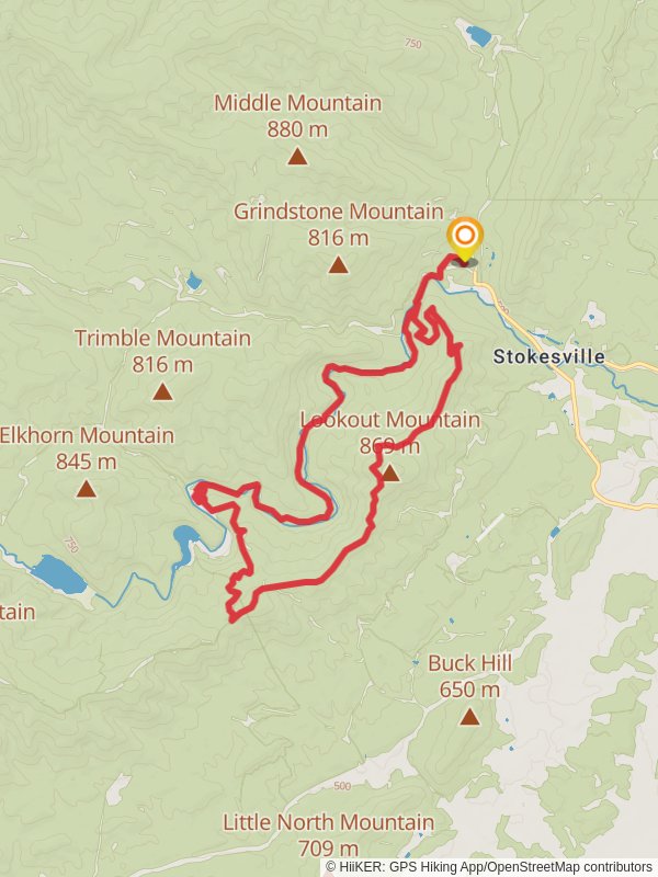 Lookout Mountain - North River Gorge Loop Trail