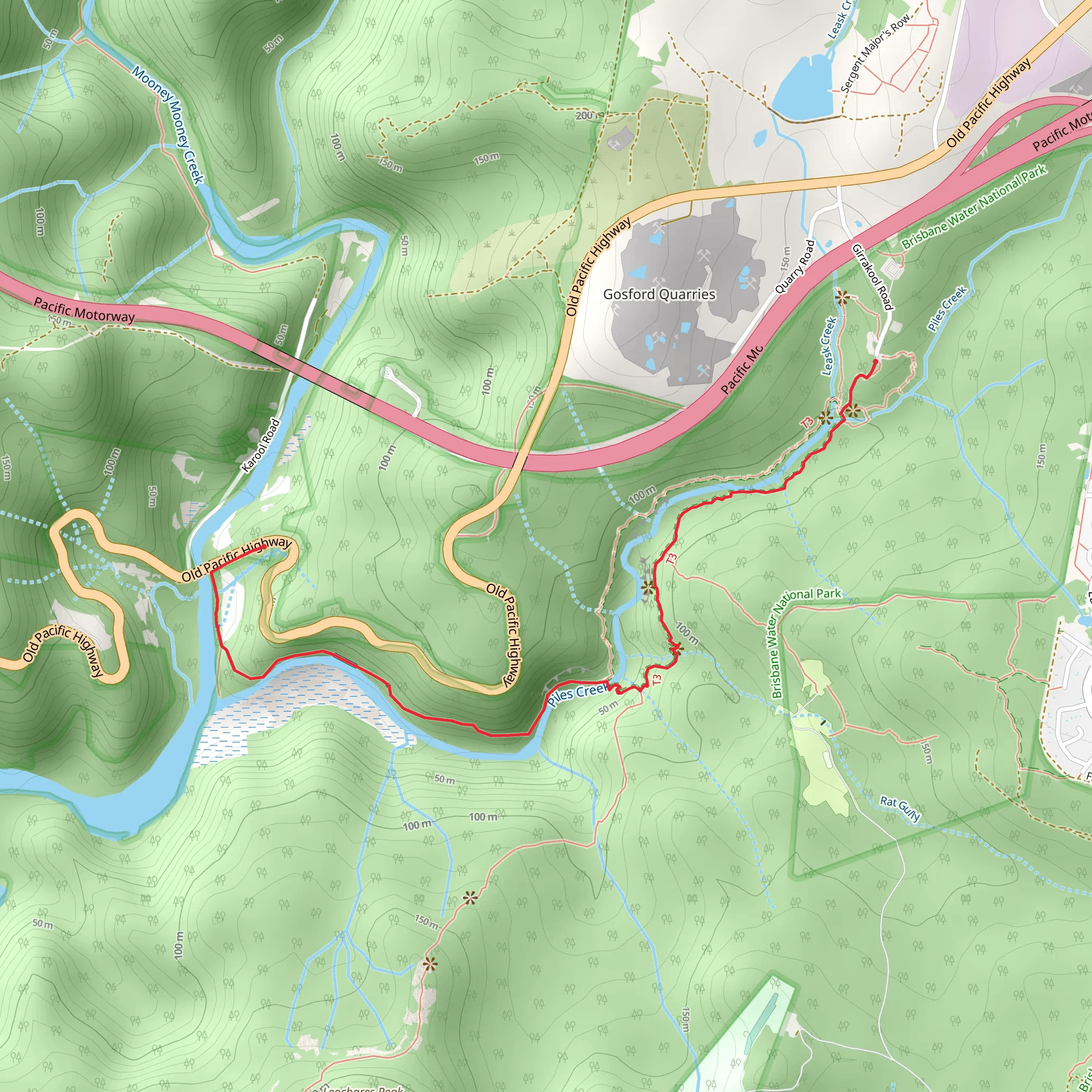 Mooney Mooney Nature Walk mobile static map