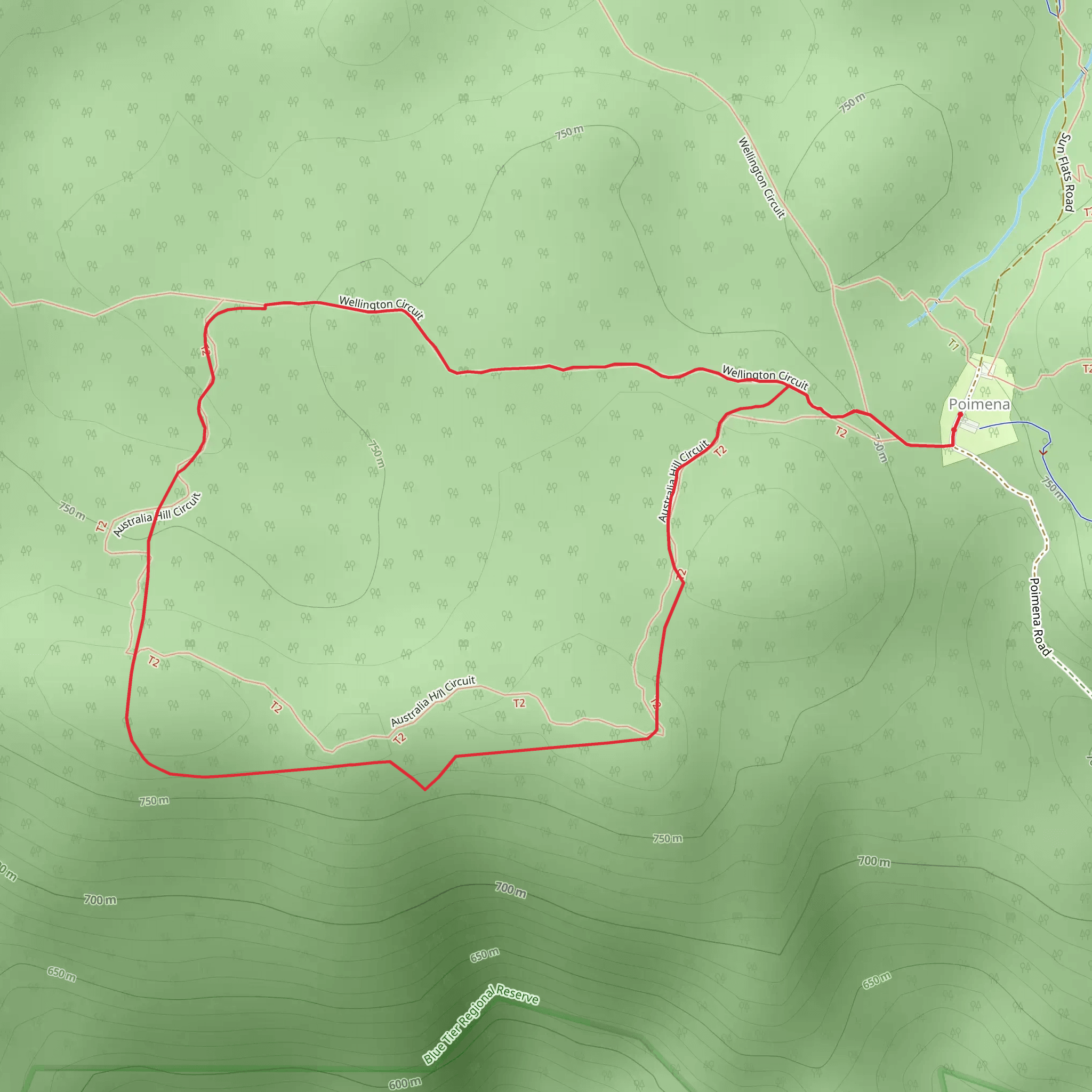 Australia Hill Circuit mobile static map