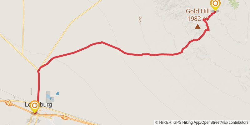 Continental Divide Trail - New Mexico stage 8 Map