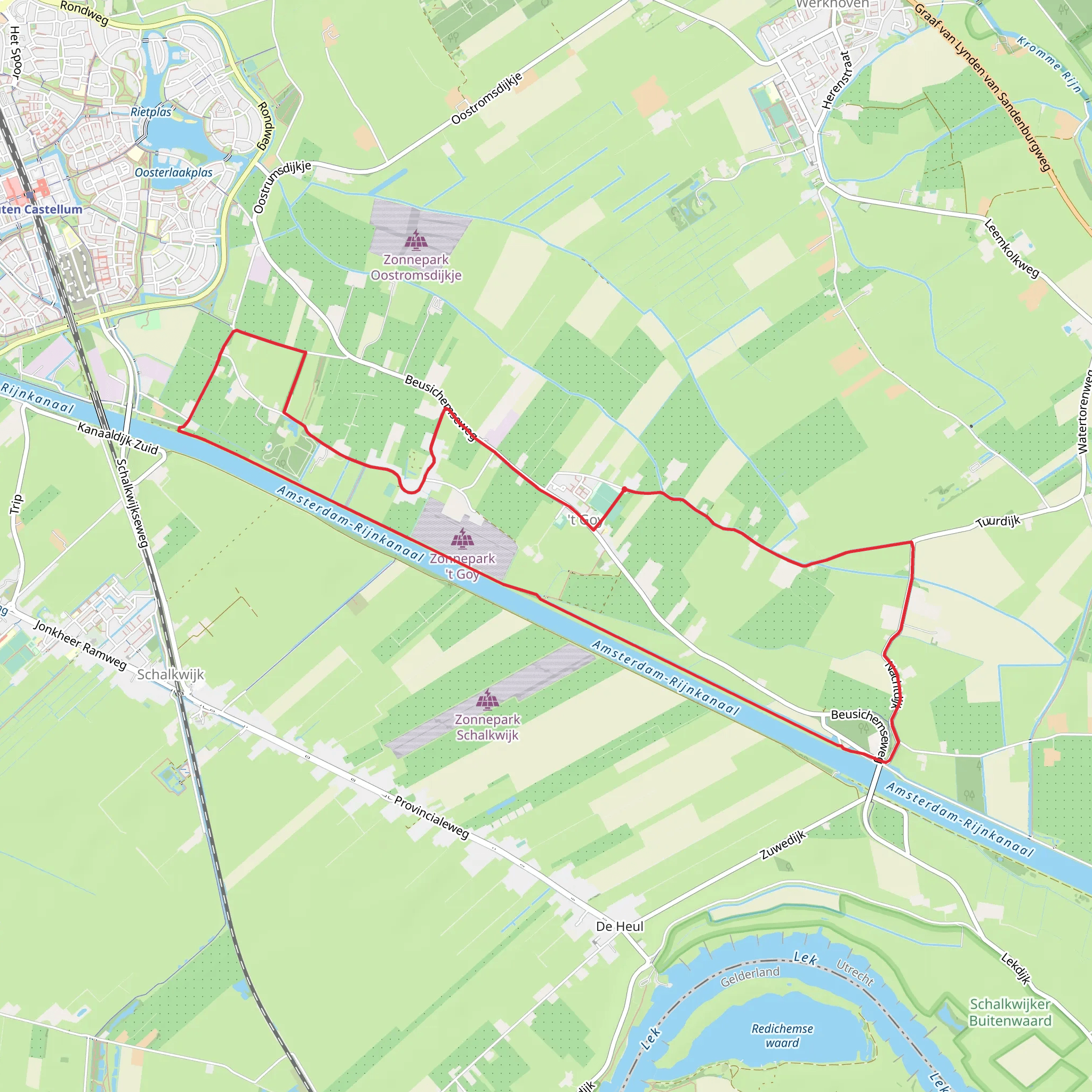 Natuurpad 't Goy Loop mobile static map