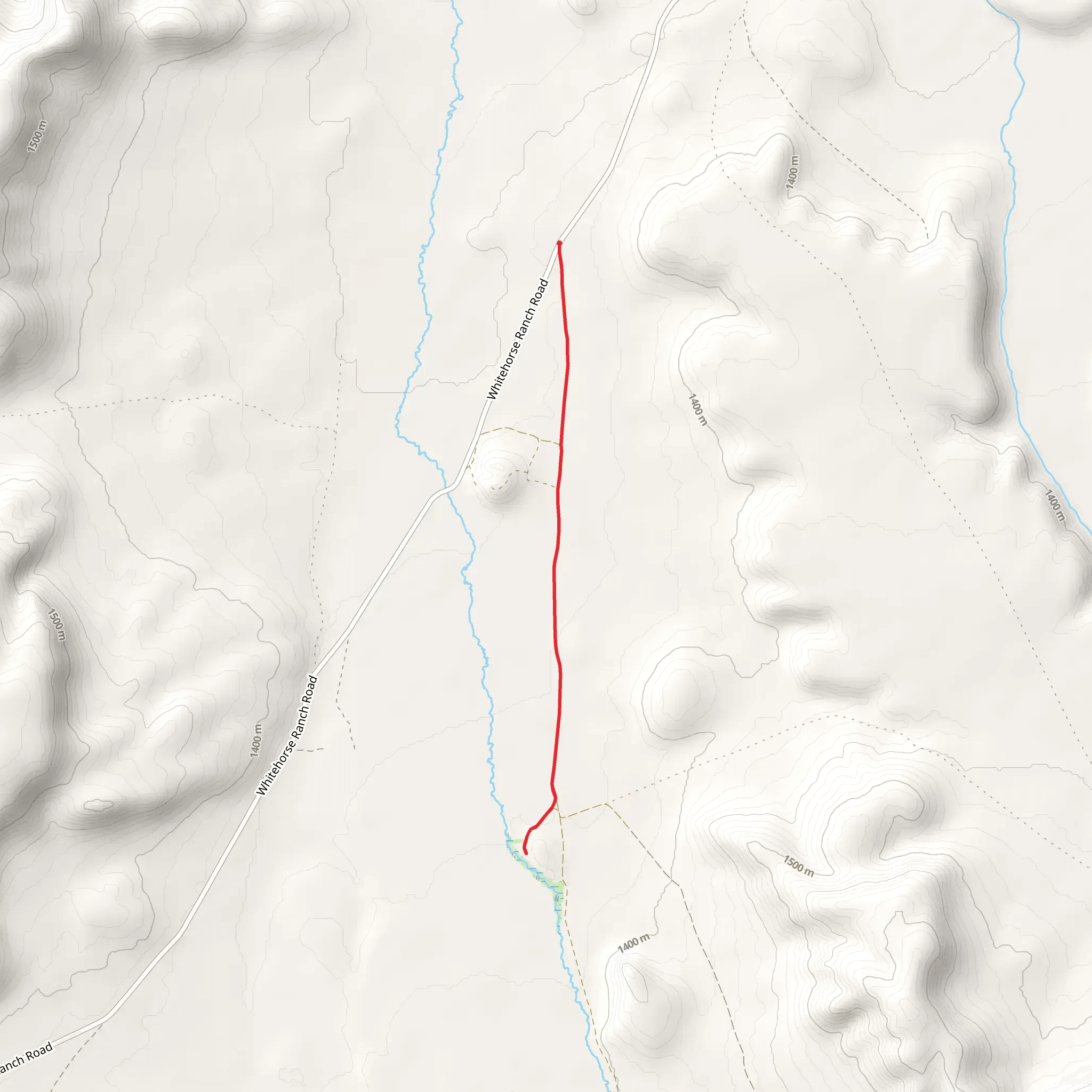 Willow Creek Hot Springs Campground Trail mobile static map