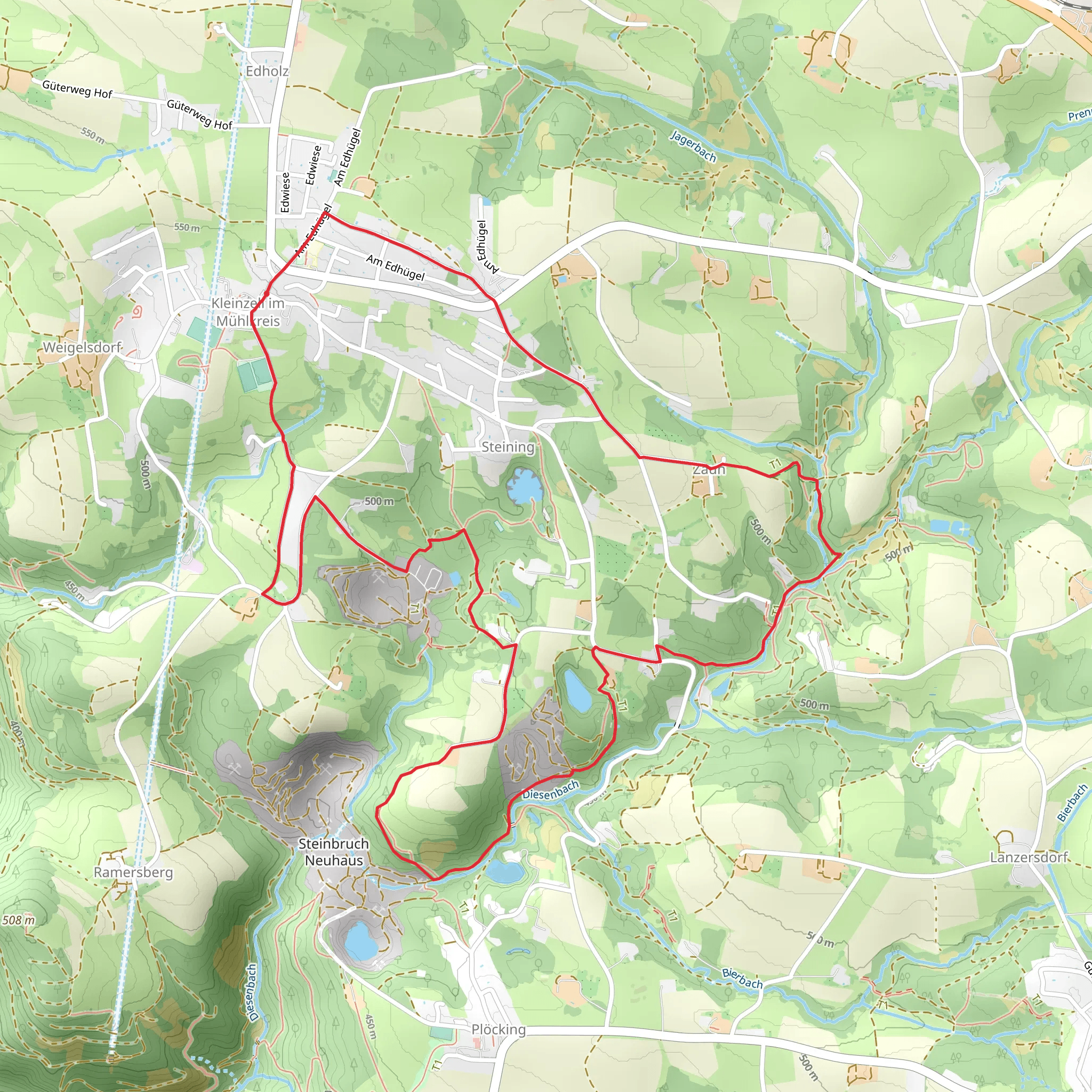 Kleinzell im Mühlkreis Art Loop Trail mobile static map