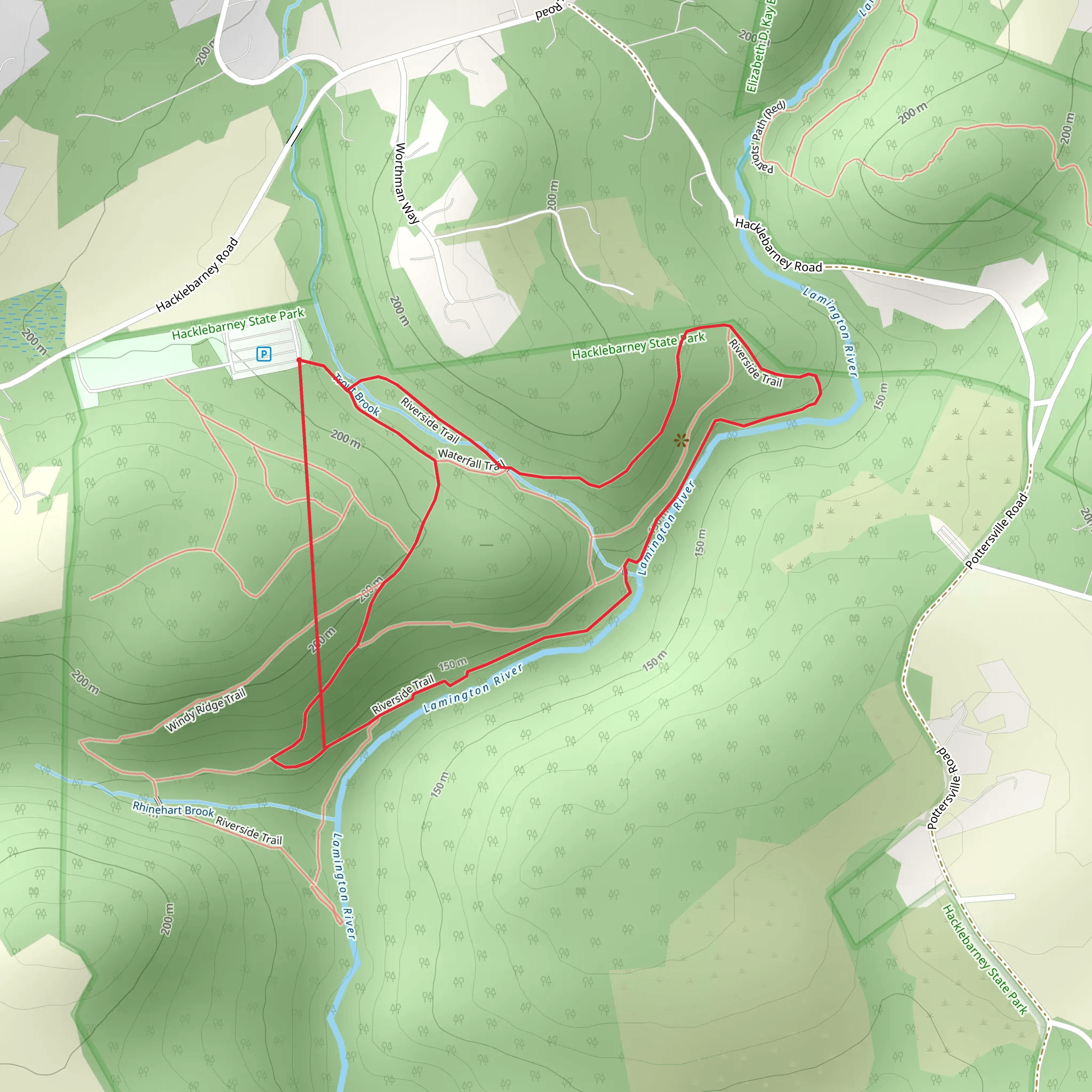 Troute Brook Court - Lamington River Loop mobile static map