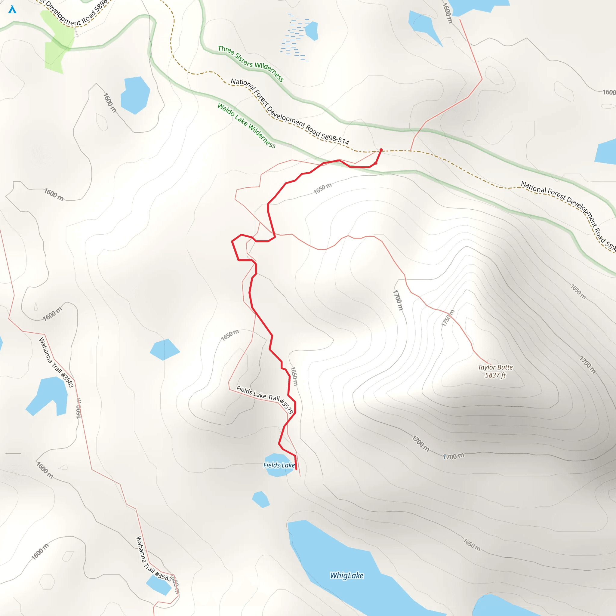 Field Lake Trail mobile static map