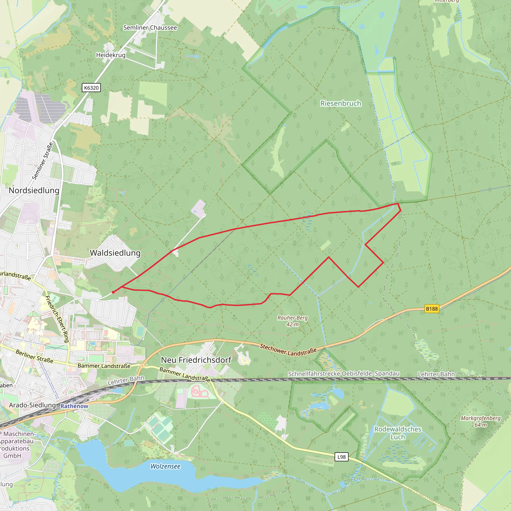 Rathenower Loop mobile static map