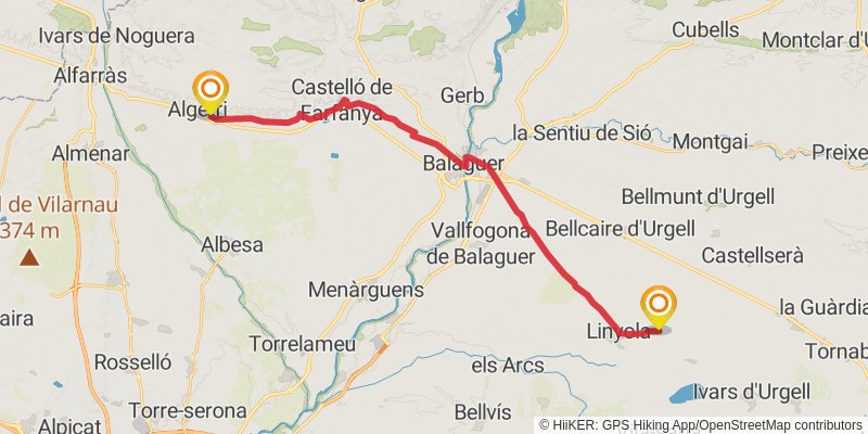 Camino Catalan stage 9 Map