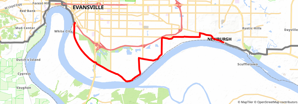 American Discovery Trail South Route stage 114 Map