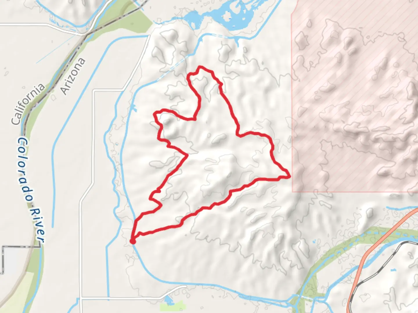 An image depicting the trail Laguna Mountains and Sugarloaf Mountain Loop and its surrounding area.