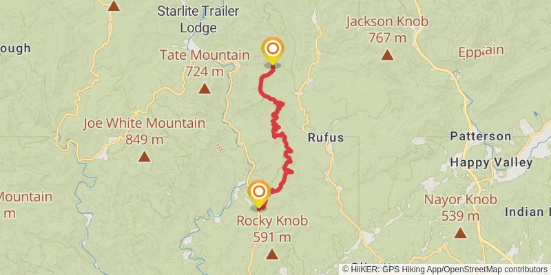 Sand Mountain Trail stage 2 Map