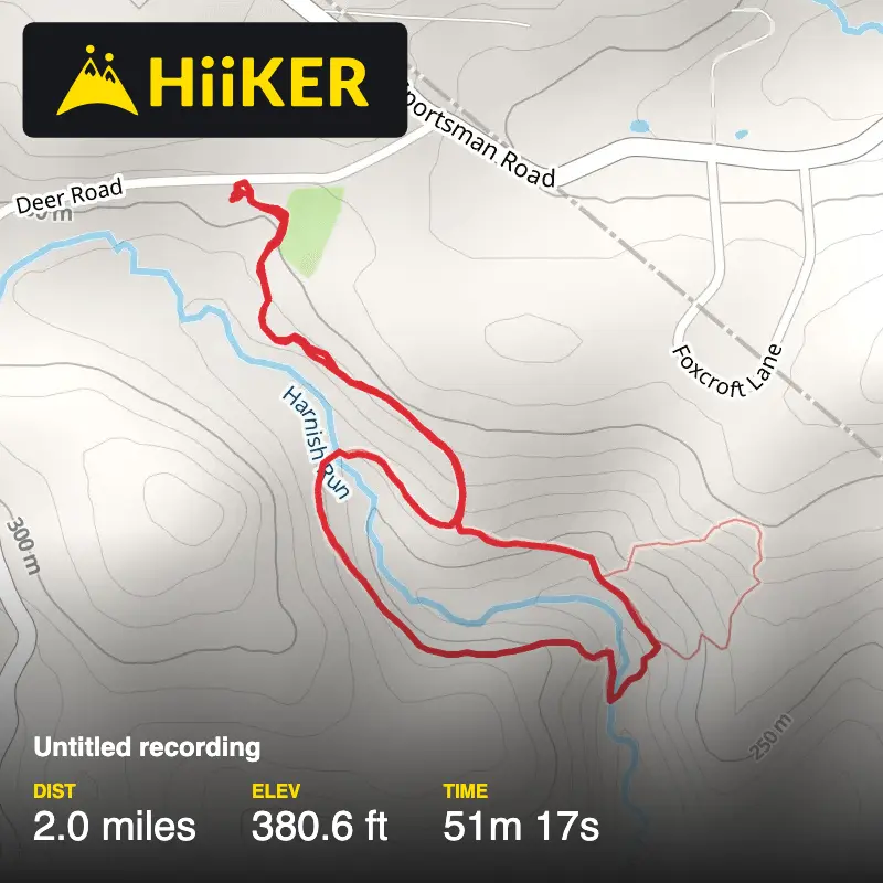 A map preview of the recording Untitled recording.