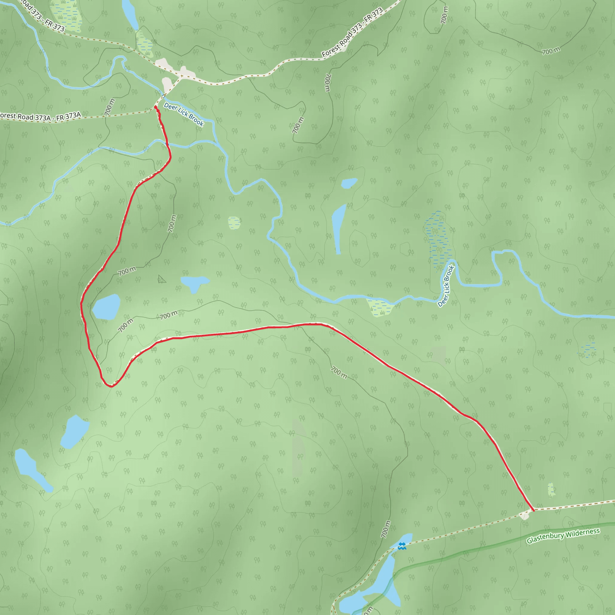 Glastenbury Cross - Over Trail mobile static map