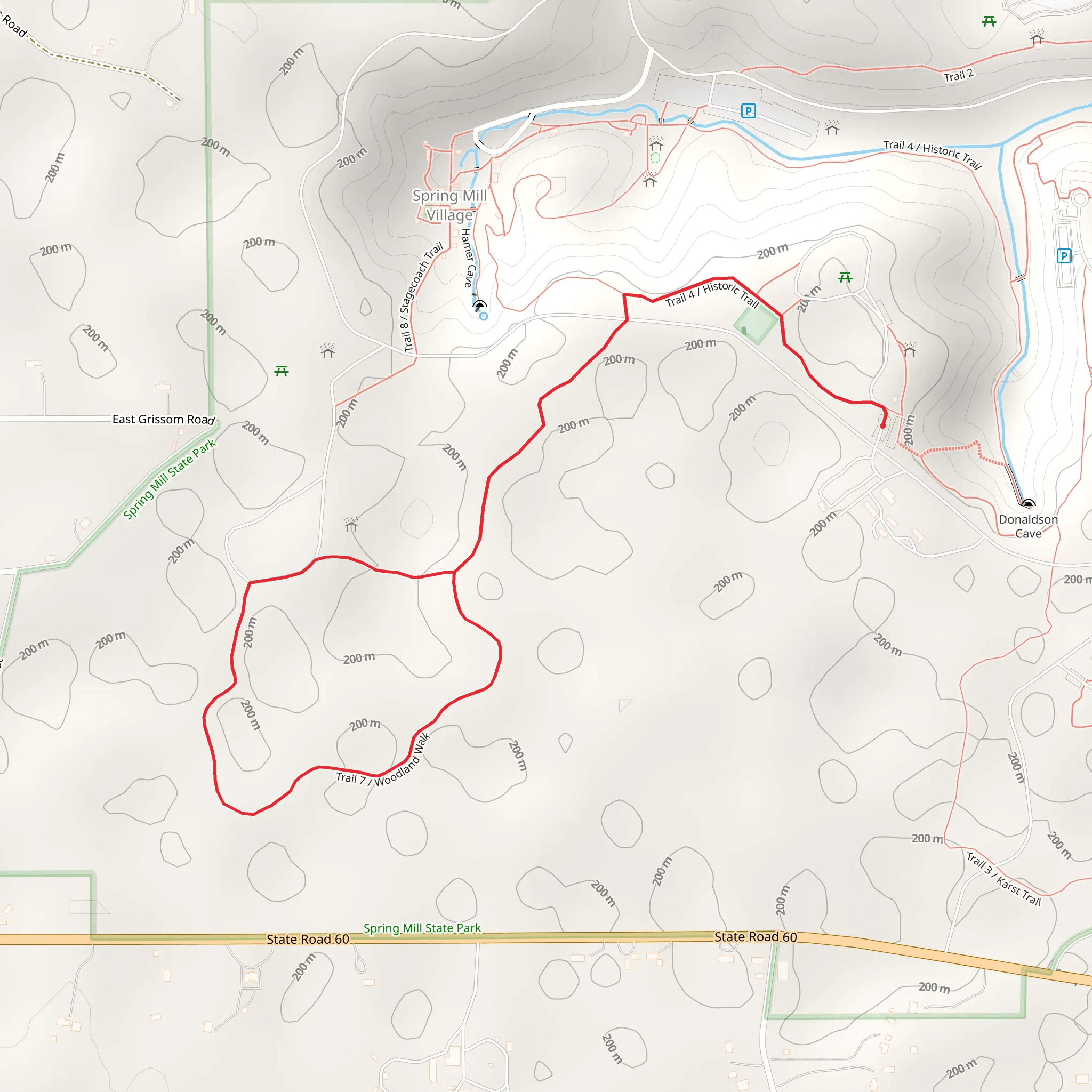 Trail 7 - Woodland Walk mobile static map