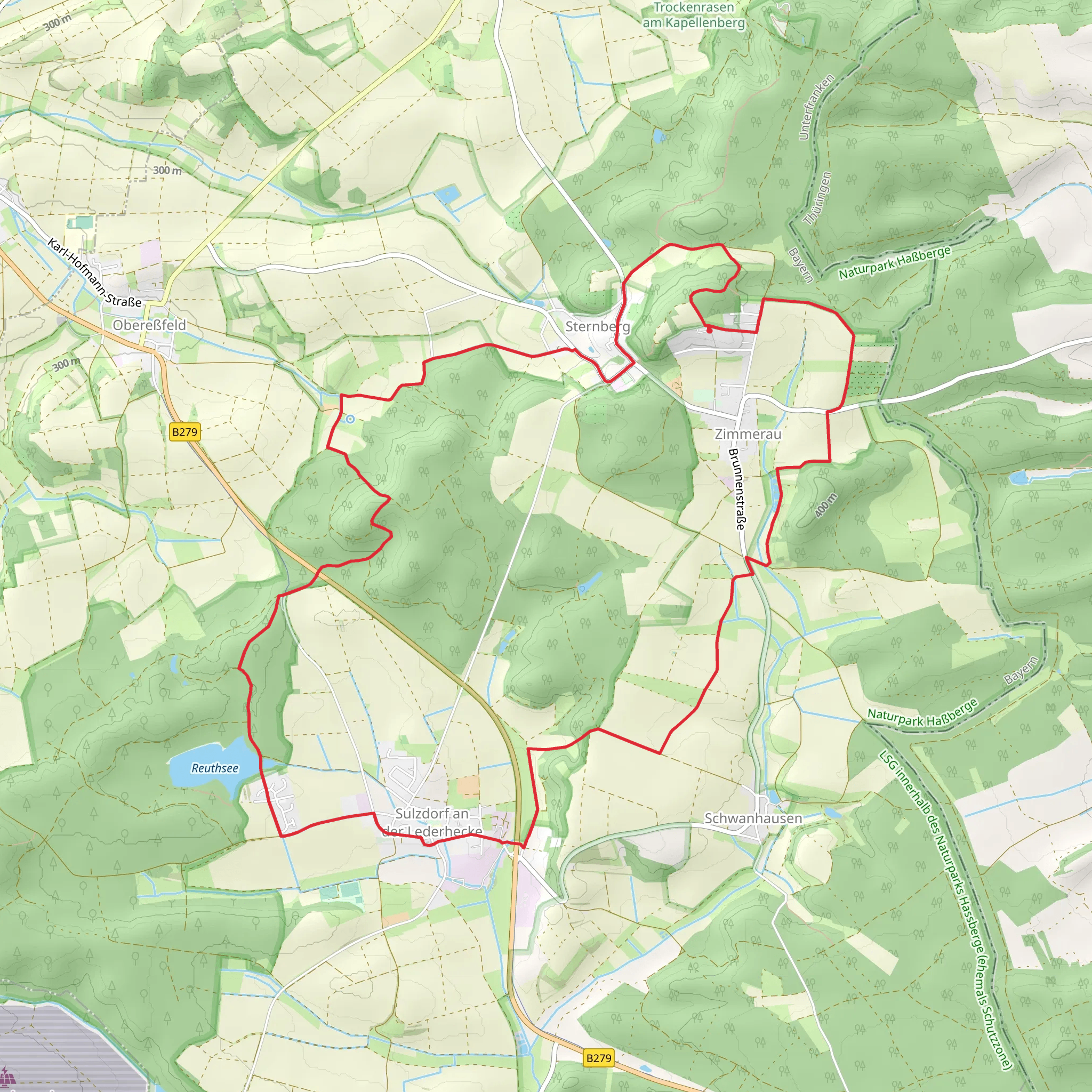 Reuthsee via Saar Schlesien Weg mobile static map