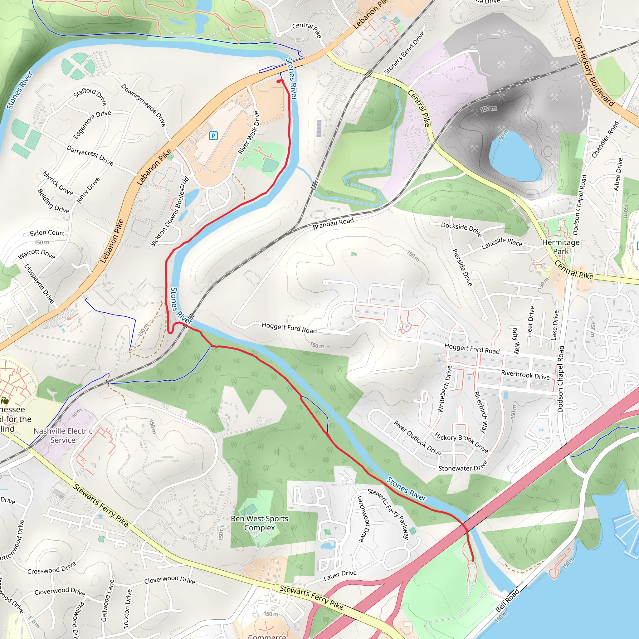 Stones River mobile static map