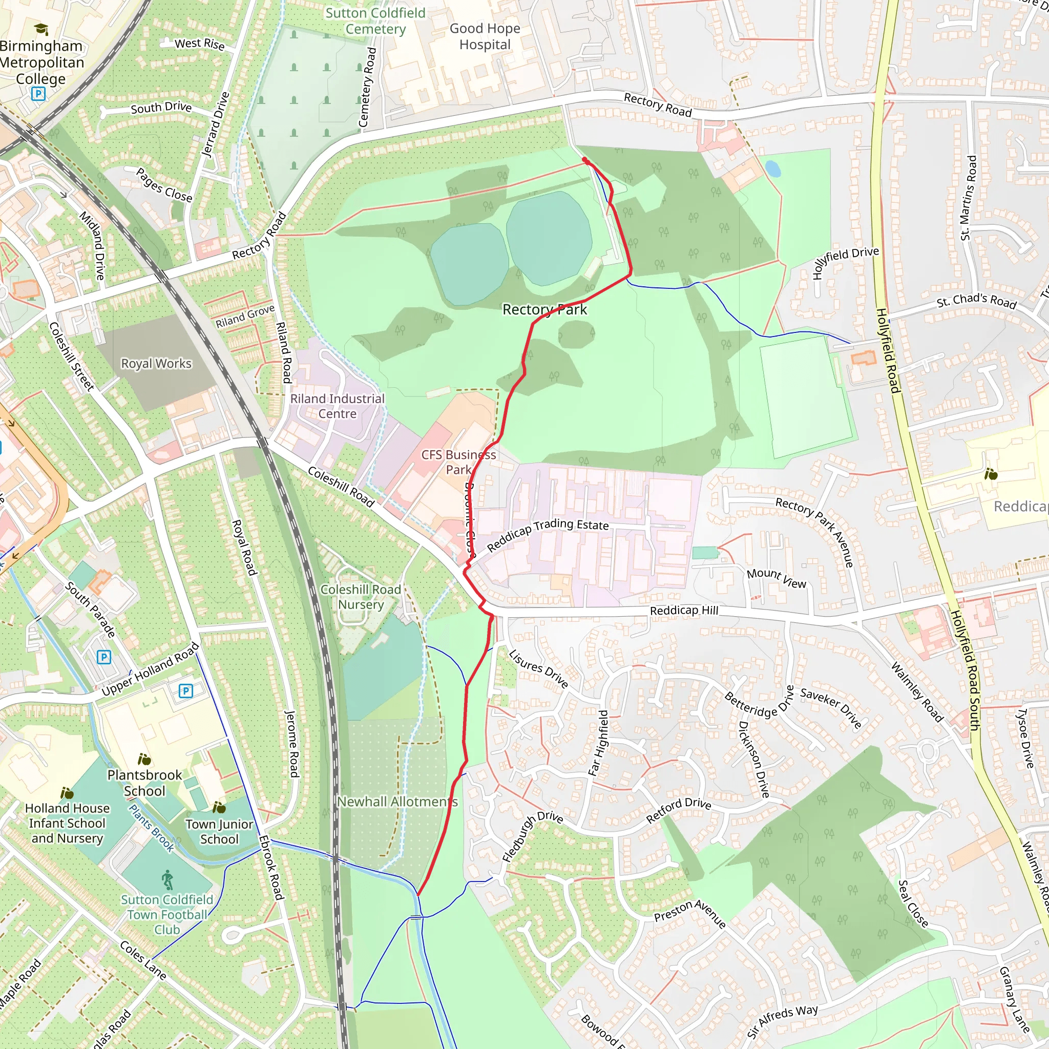 Rectory Park Walk mobile static map