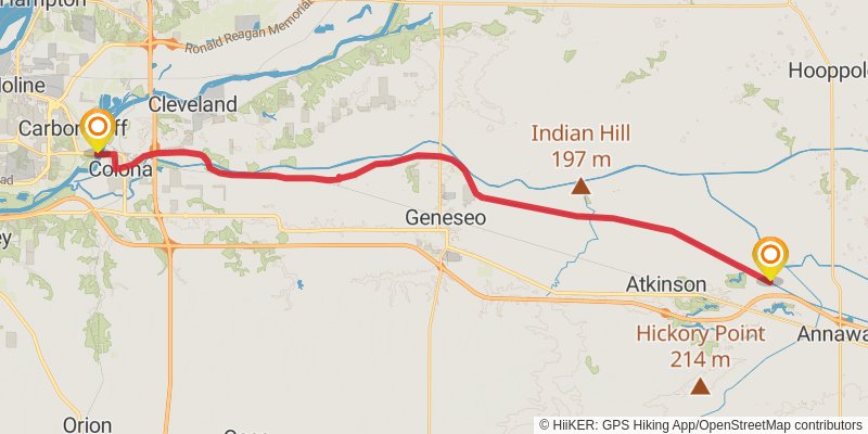 American Discovery Trail - North stage 20 Map