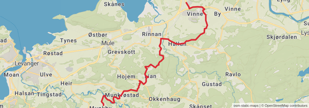 St Olavsleden stage 26 Map